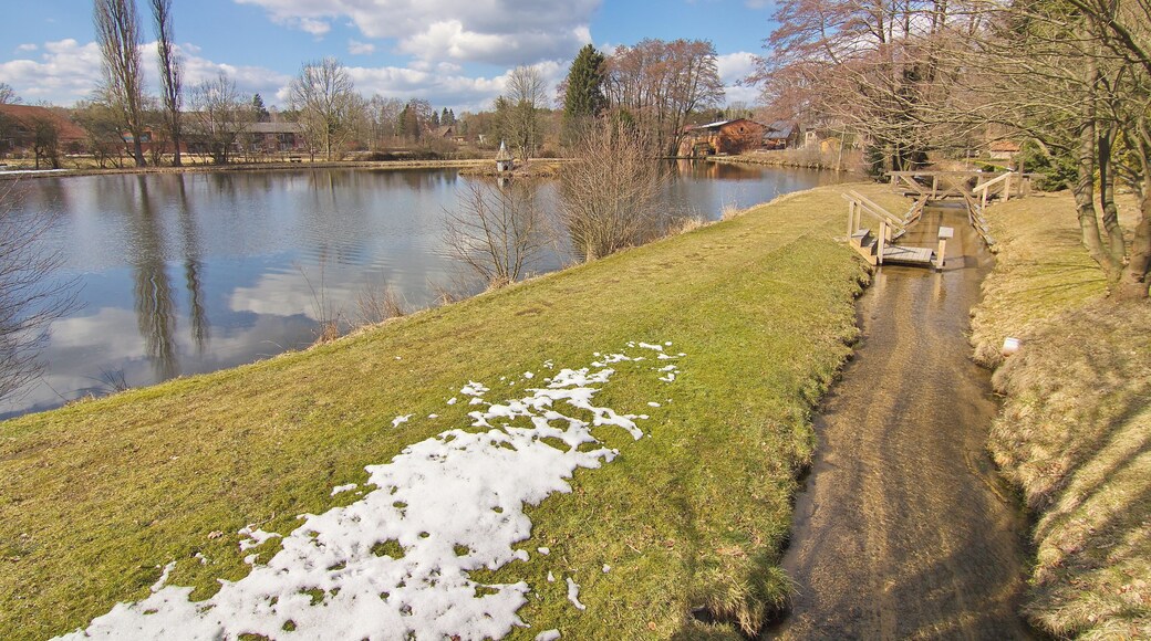 Ortsblick in Hösseringen (Suderburg), Niedersachsen, Deutschland