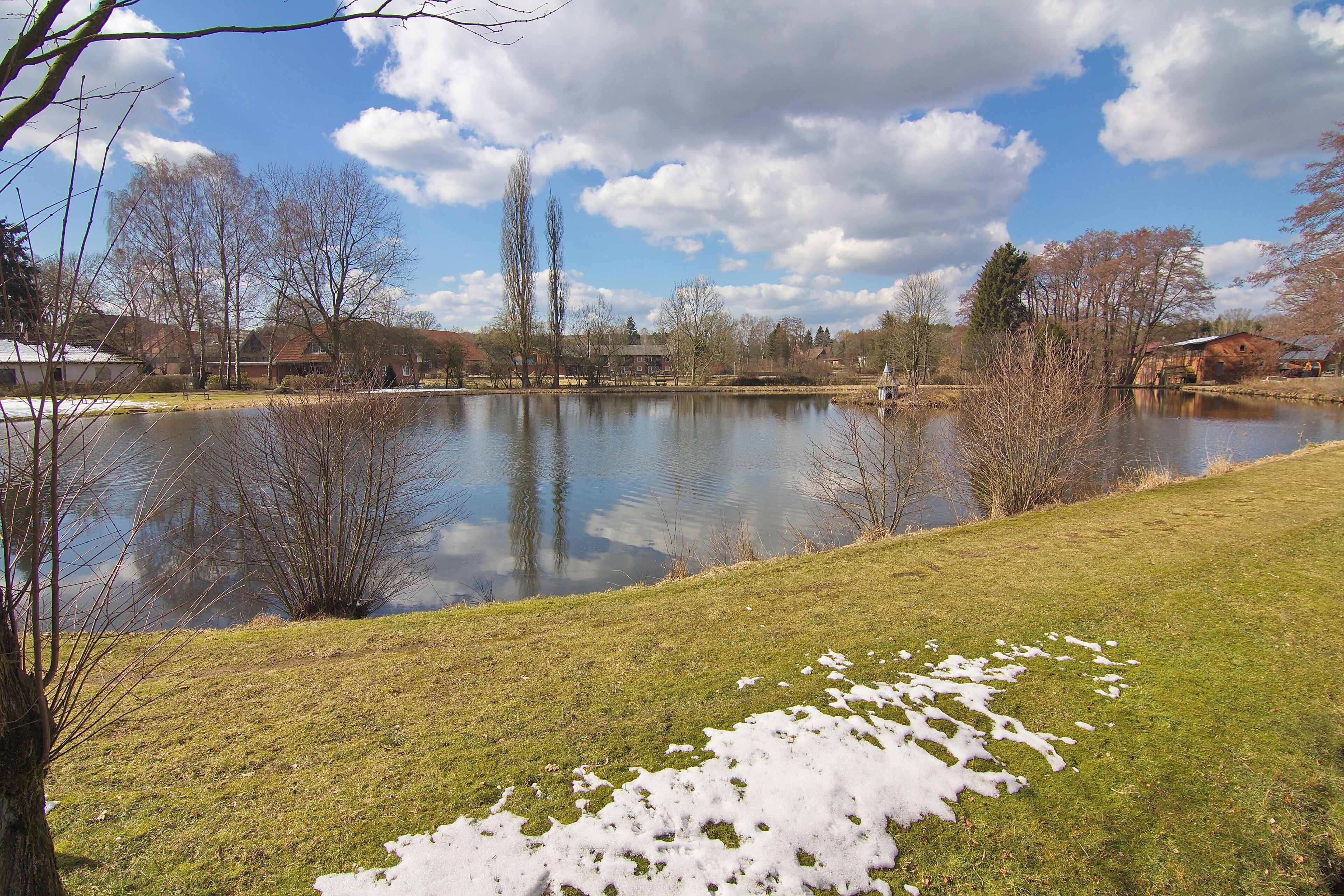 Ortsblick in Hösseringen (Suderburg), Niedersachsen, Deutschland