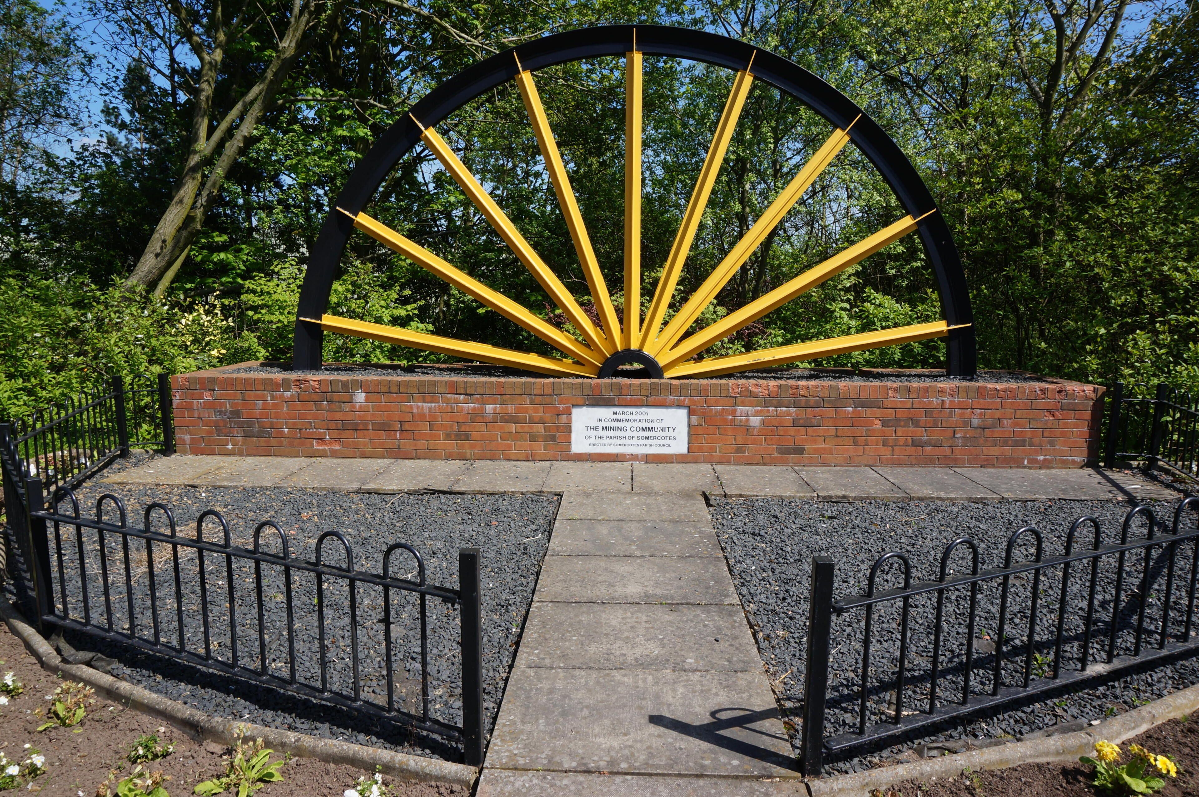 Winding Wheel of a former mine in Somercotes, Derbyshire