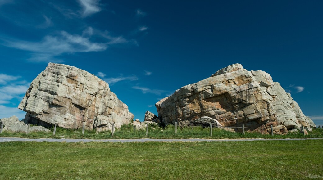 Big Rock (aka Okotoks Erratic or, by the Blackfoot Indians, as Okotok) is a 16,500-tonne (18,200-ton) boulder that is about the size of a two-story house and lies to the south and west of Okotoks, AB.