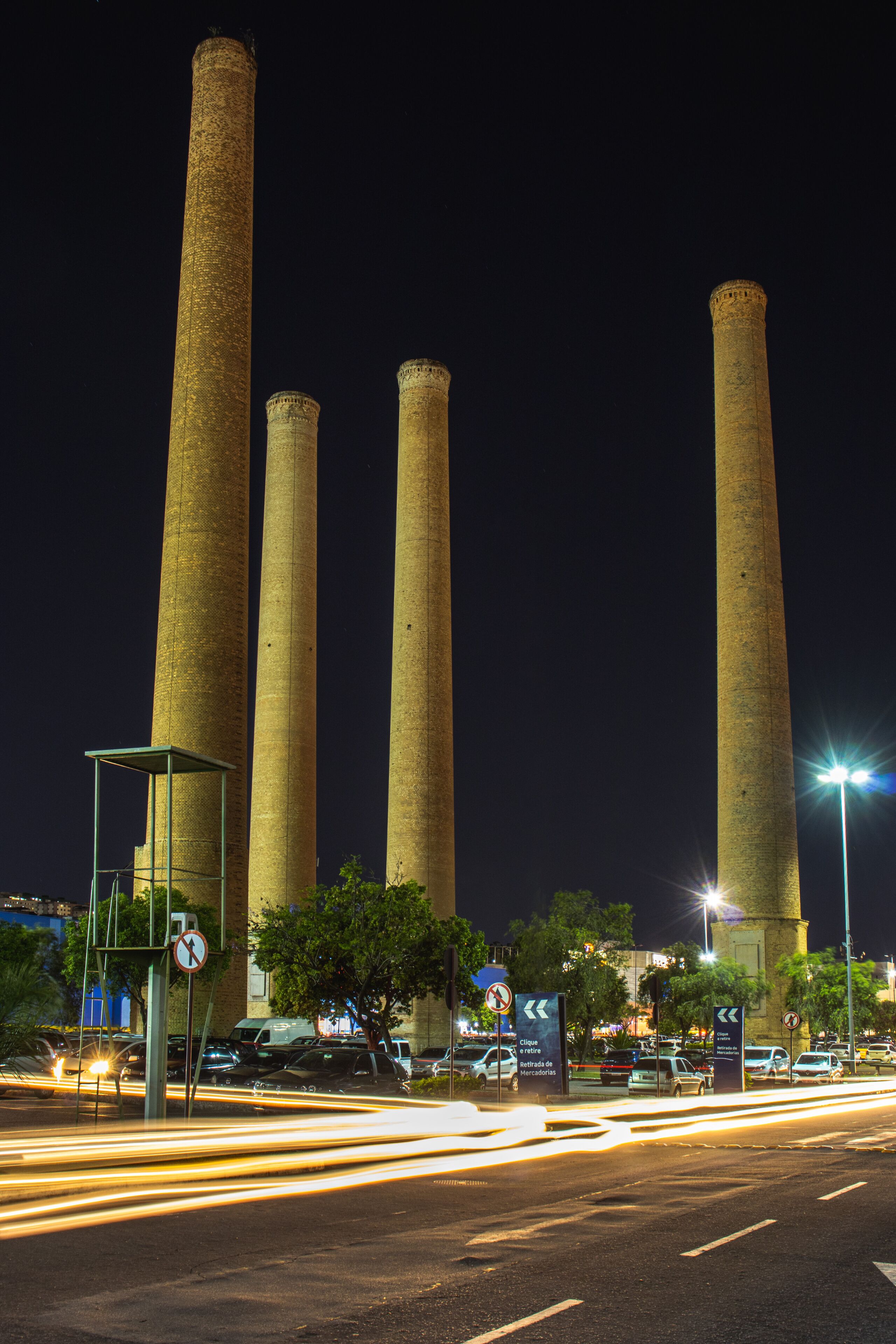 Towers of the old cement factory Itau, in the city of Contagem, State of Minas Gerais, Brazil