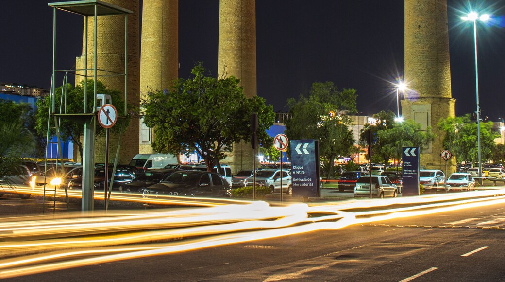 Towers of the old cement factory Itau, in the city of Contagem, State of Minas Gerais, Brazil