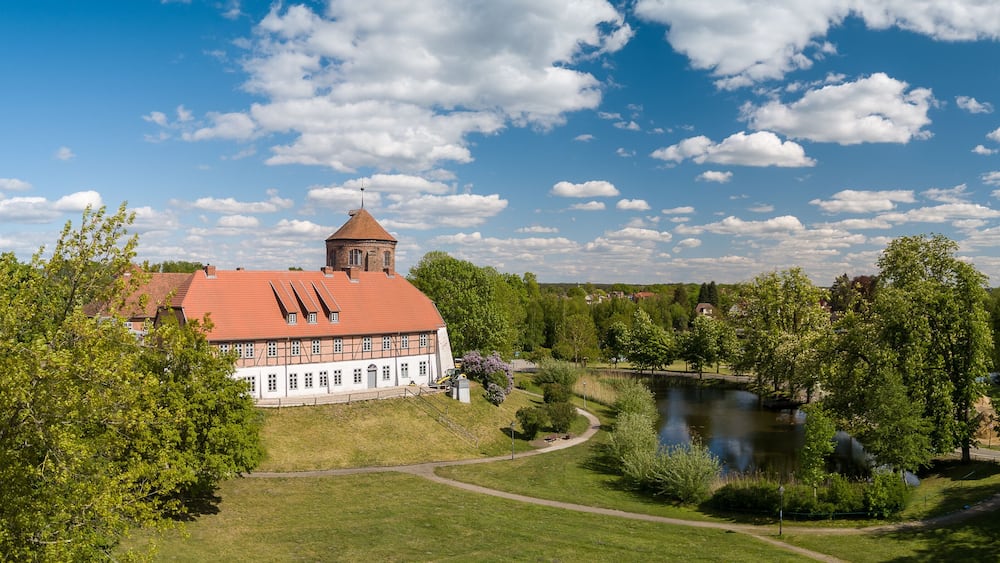 Burg Neustadt-Glewe im Frühling