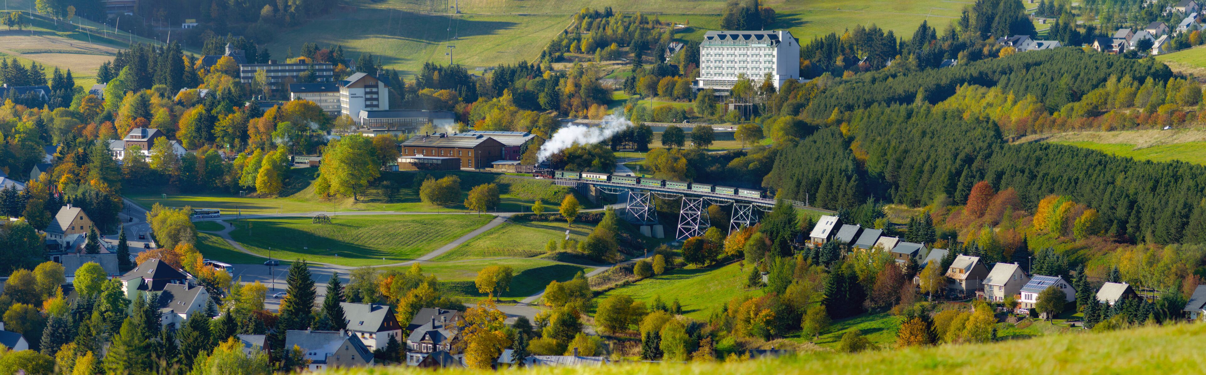 Hüttenbachviadukt der Fichtelbergbahn in Oberwiesenthal