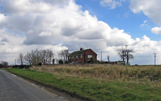 Glebe Farm. Photo taken from the road between Barnetby-le-Wold and New Barnetby.