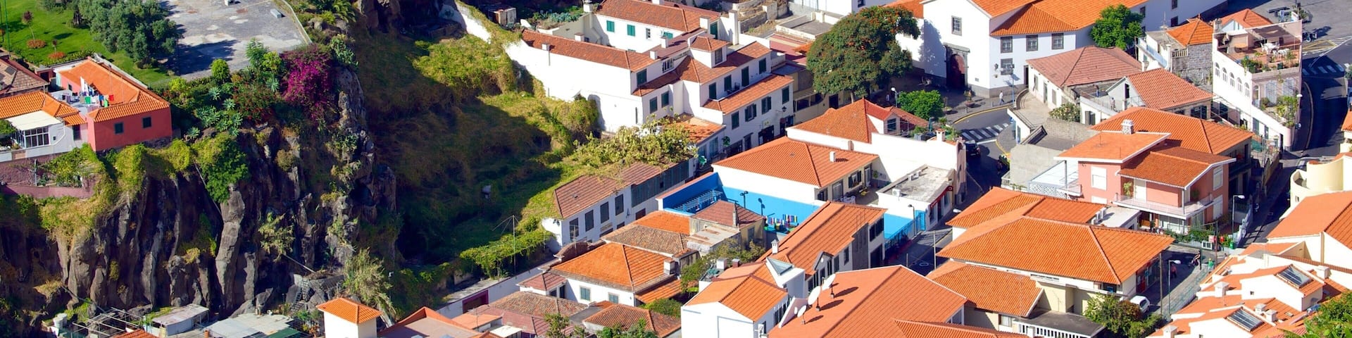 Camara de Lobos que inclui uma cidade litorânea e paisagens litorâneas