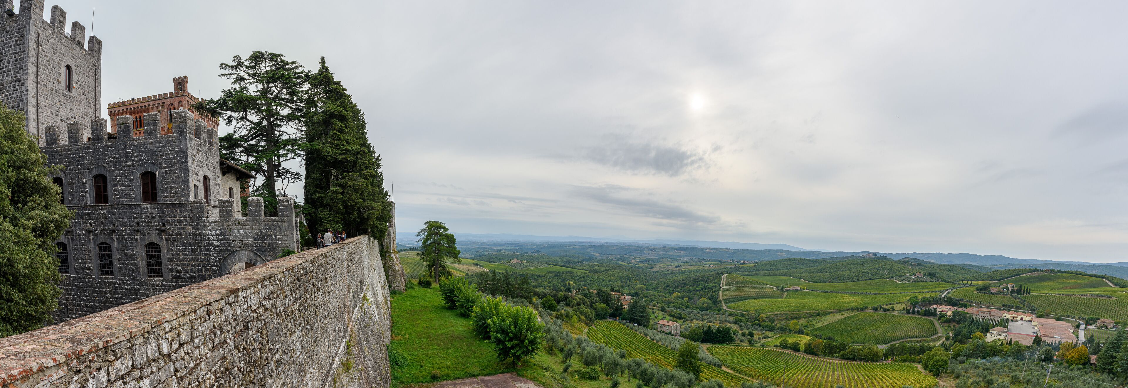 View over the hills from the Brolio Castle