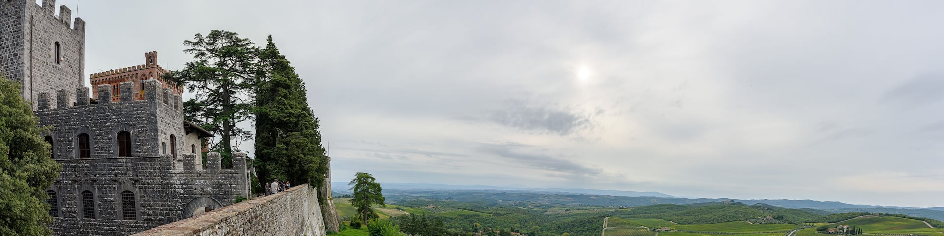View over the hills from the Brolio Castle