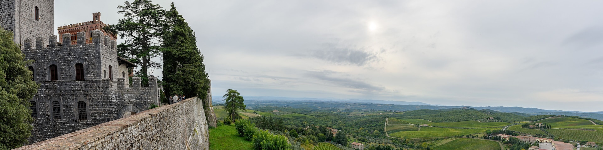 View over the hills from the Brolio Castle