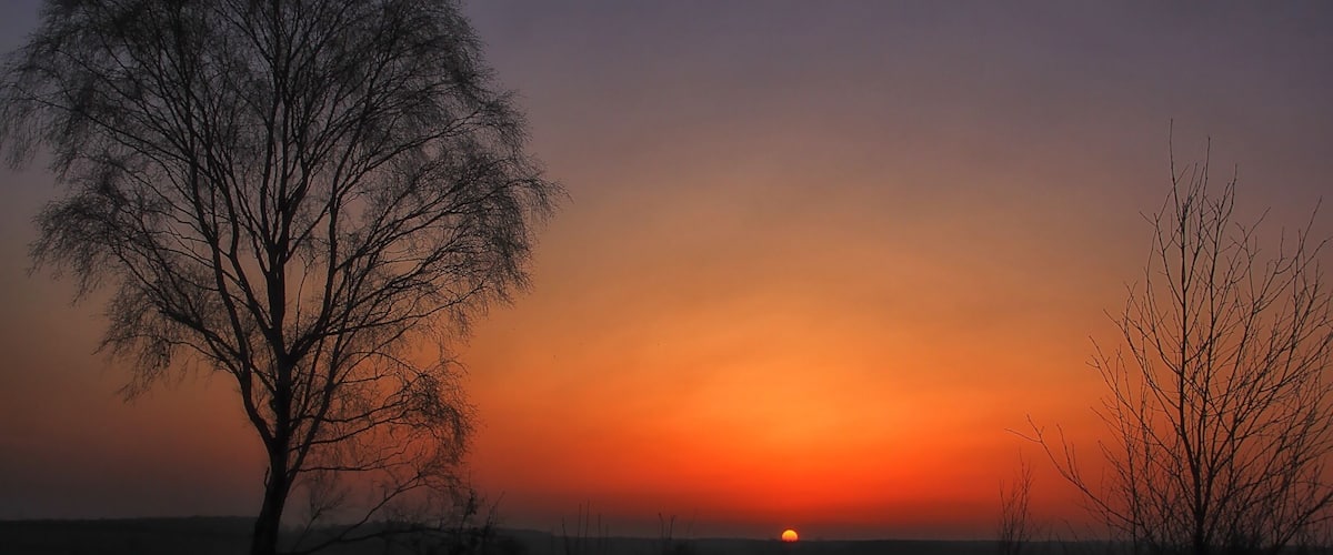 Serenity sunset at Gentleshaw Common. A beautiful national park full of rare flowers and weeds #England #hiking #parks #nationalpark #travel #red #sunset