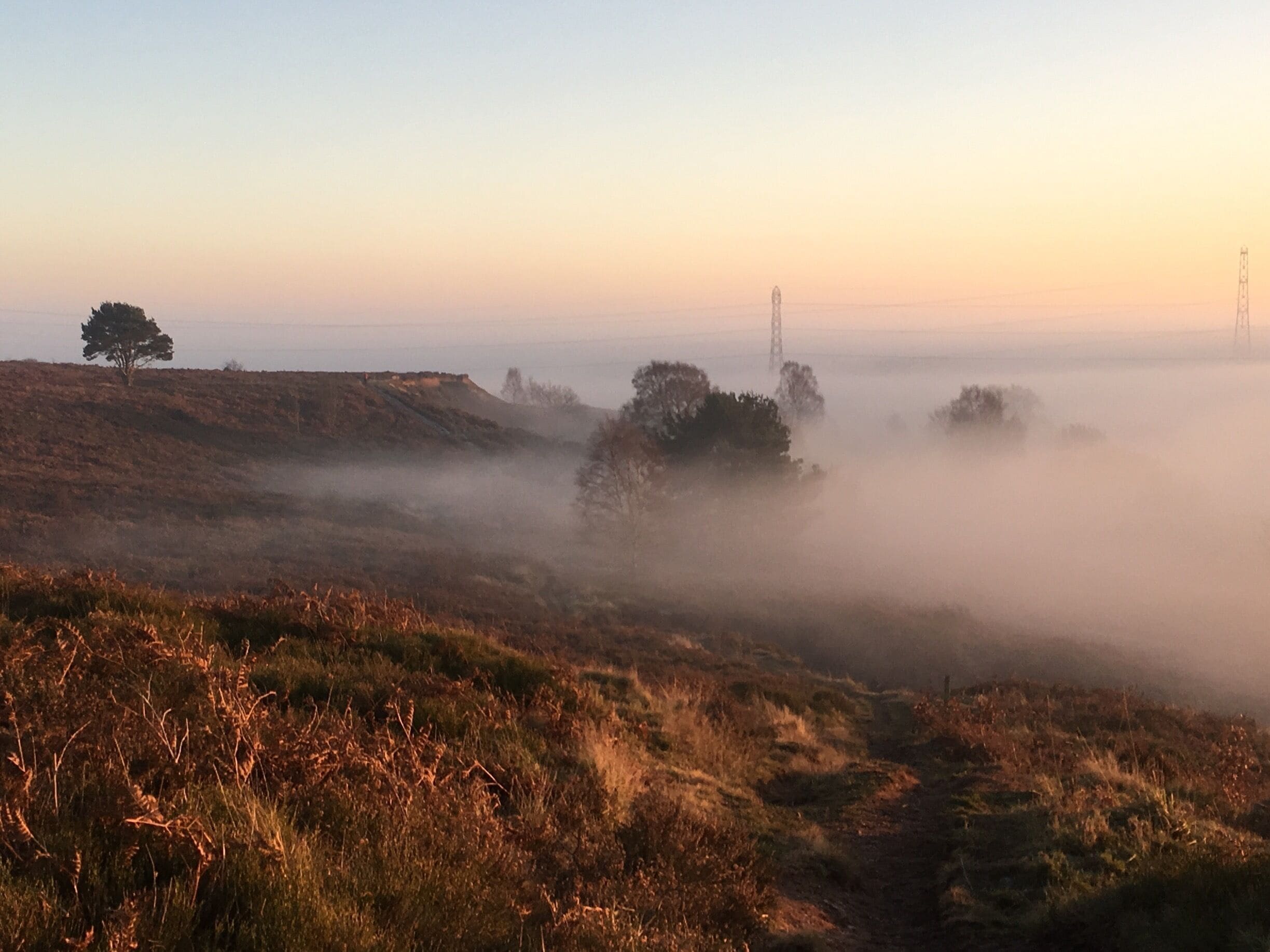 Urban lonely misty Earth  -  awesome and splendid experience to be up there when Mother's nature gifted to Earth #red #redphoto #travel #England #nature
