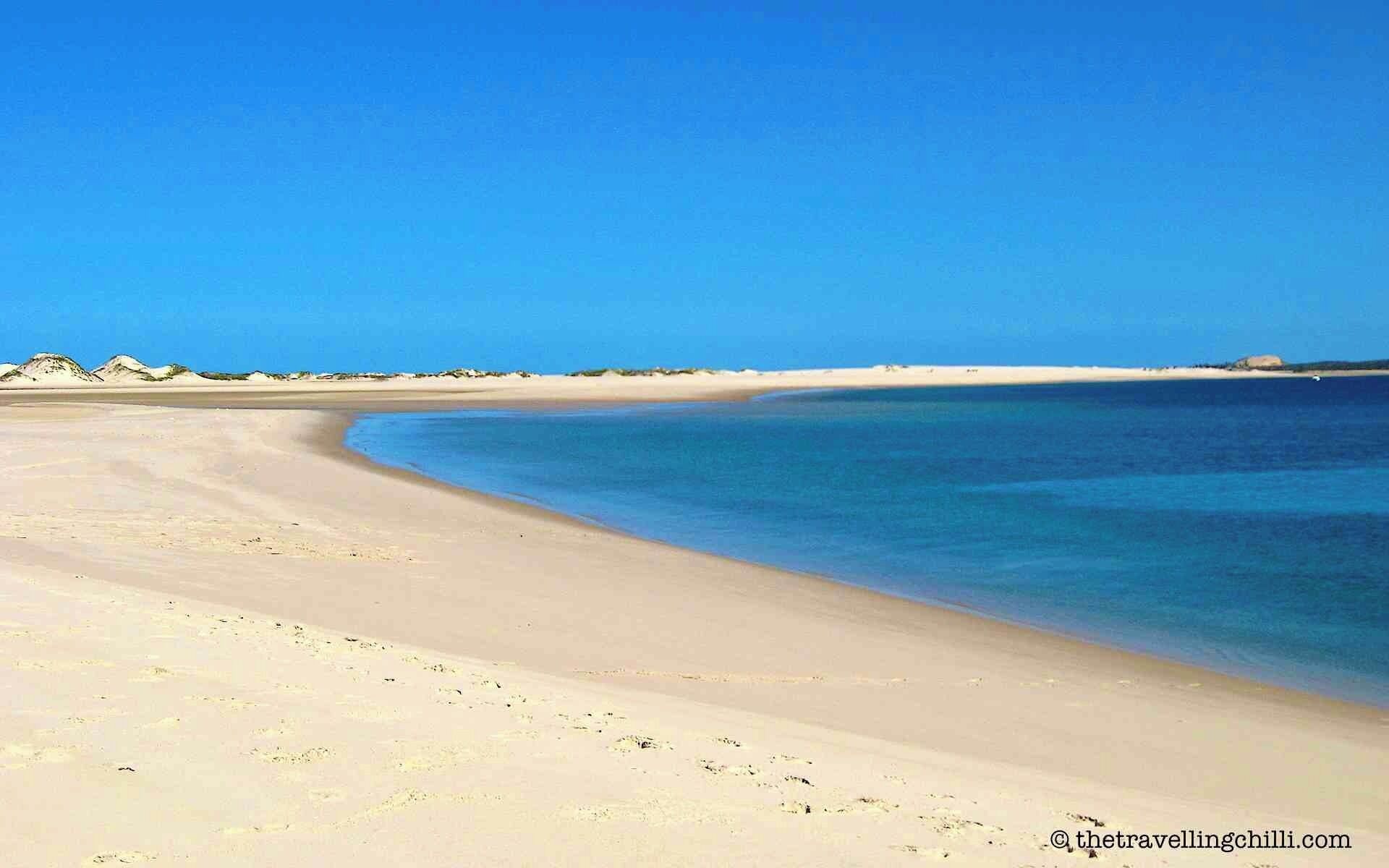 The Bazaruto Archipelago in Mozambique consists out of 5 idyllic islands, all with white sandy beaches. It's a perfect place to relax, diving, snorkelling or swimming. It's definitely one of the natural wonders of Southern Africa. Read more here --> http://www.thetravellingchilli.com/7-natural-wonders-of-southern-africa/