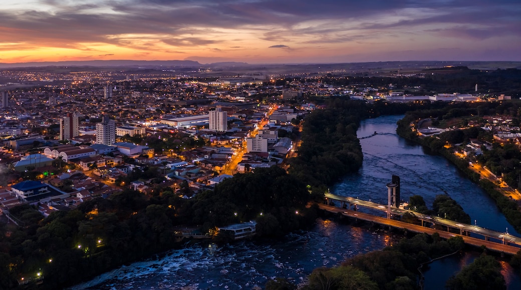 Bridge architect Caio Tabajara Esteves de Lima at sunset in Piracicaba, São Paulo, Brazil