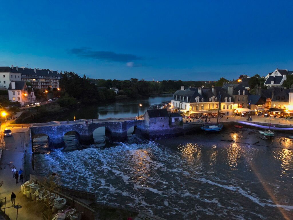 Evening shot looking down onto  Port St Goustan