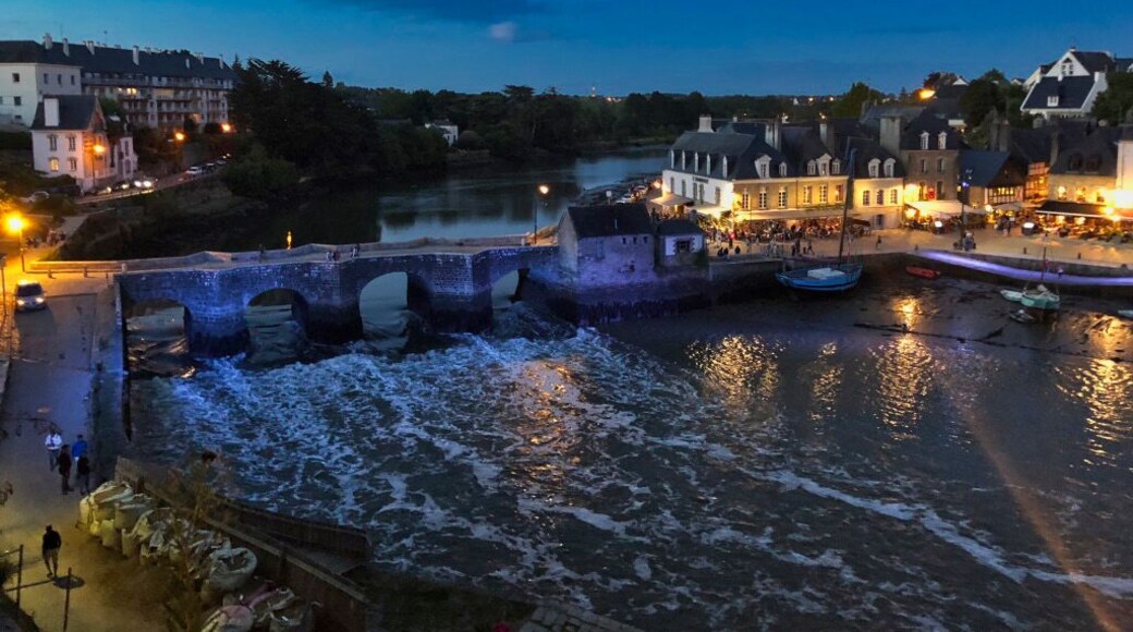 Evening shot looking down onto Port St Goustan