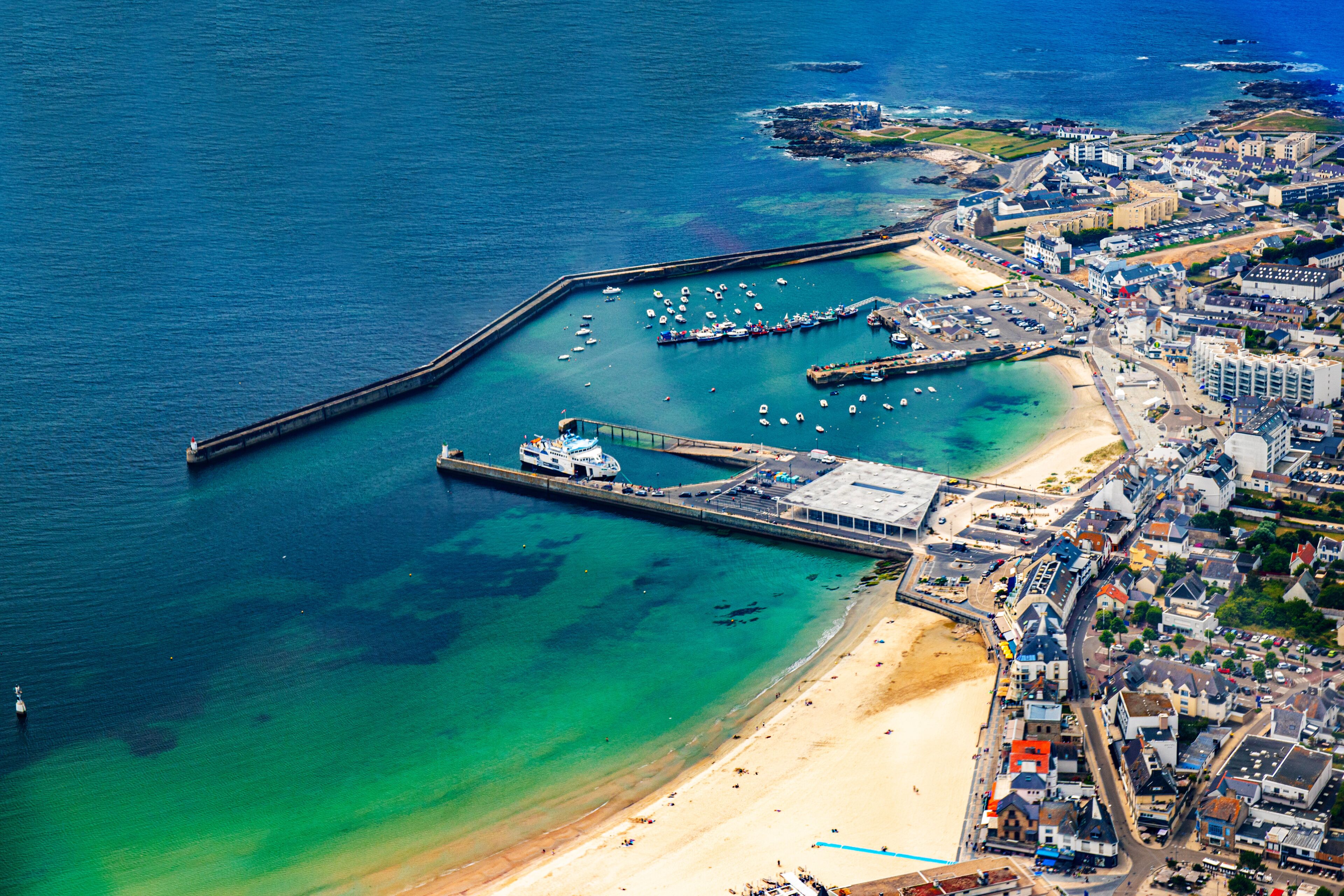 Quiberon and morbihan gulf in french brittany
