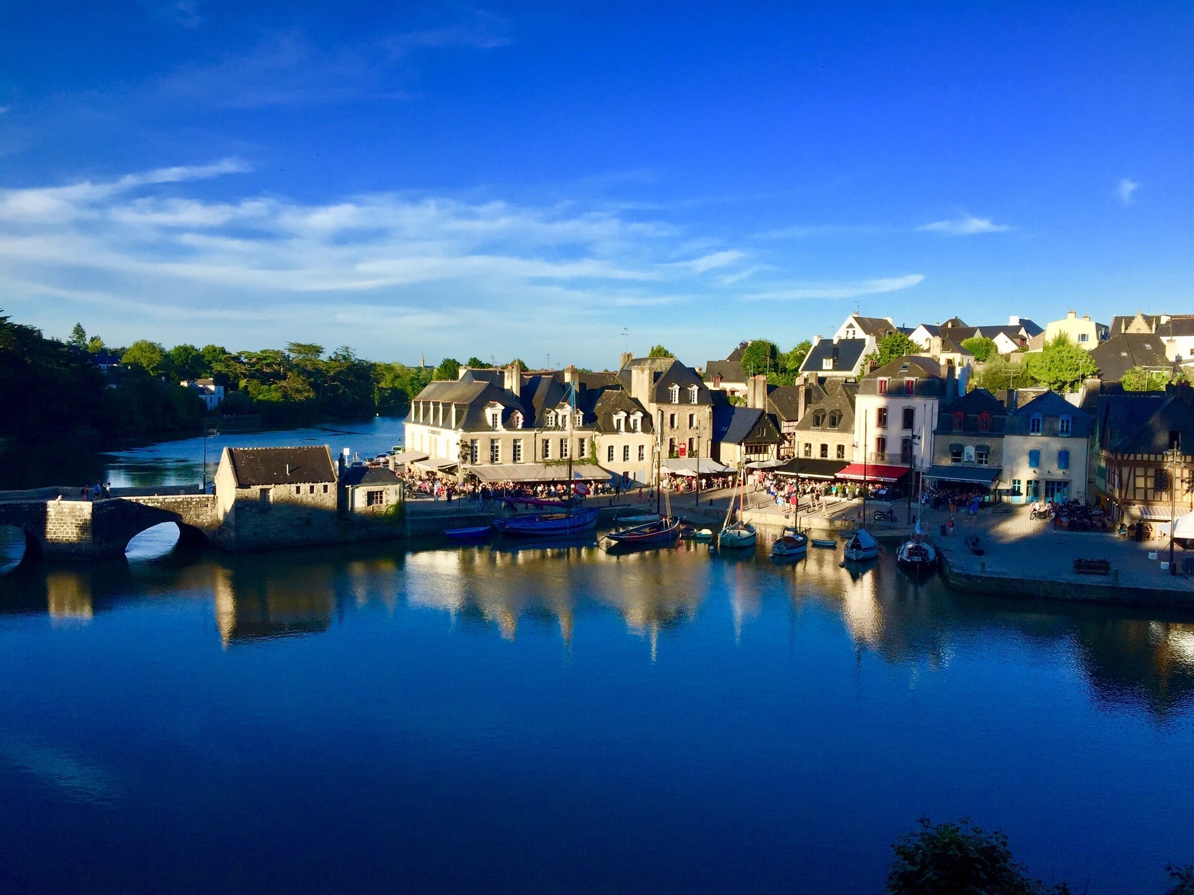Looking down on Le Goustan from the ramparts