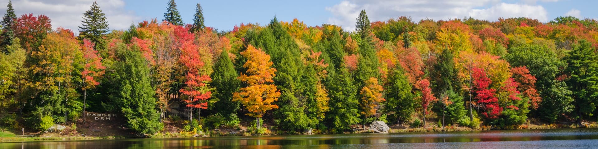 The Parker Dam State Park in Huston Township, Clearfield County, Pennsylvania in the United States, Surrounded by Moshannon State Forest