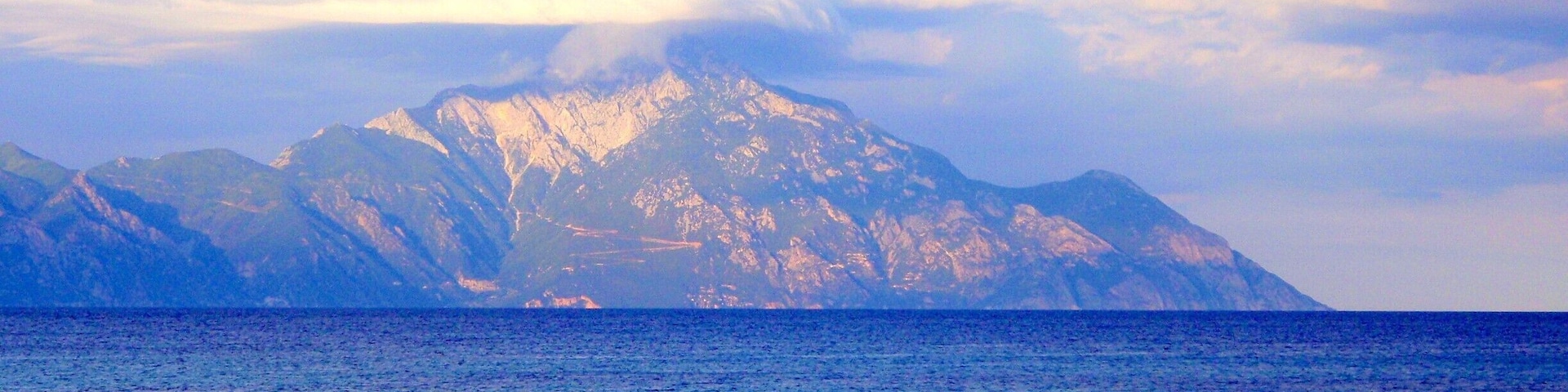 his Majesty mount Athos.
Mount Athos is a mountain and peninsula in northern Greece and an important centre of eastern orthodox monasticism. It is governed as an autonomous polity within the Greek Republic under the official name Autonomous Monastic State of the Holy Mountain. Mount Athos is home to 20 monasteries under the direct jurisdiction of the Ecumenical Patriarch of Constantinople.
#blue
