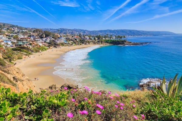 Crescent Bay of Laguna Beach, Orange County, California USA