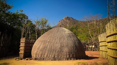 Traditional swati hut at the village near Manzini, Mbabane at Eswatini, former Swaziland