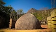 Traditional swati hut at the village near Manzini, Mbabane at Eswatini, former Swaziland
