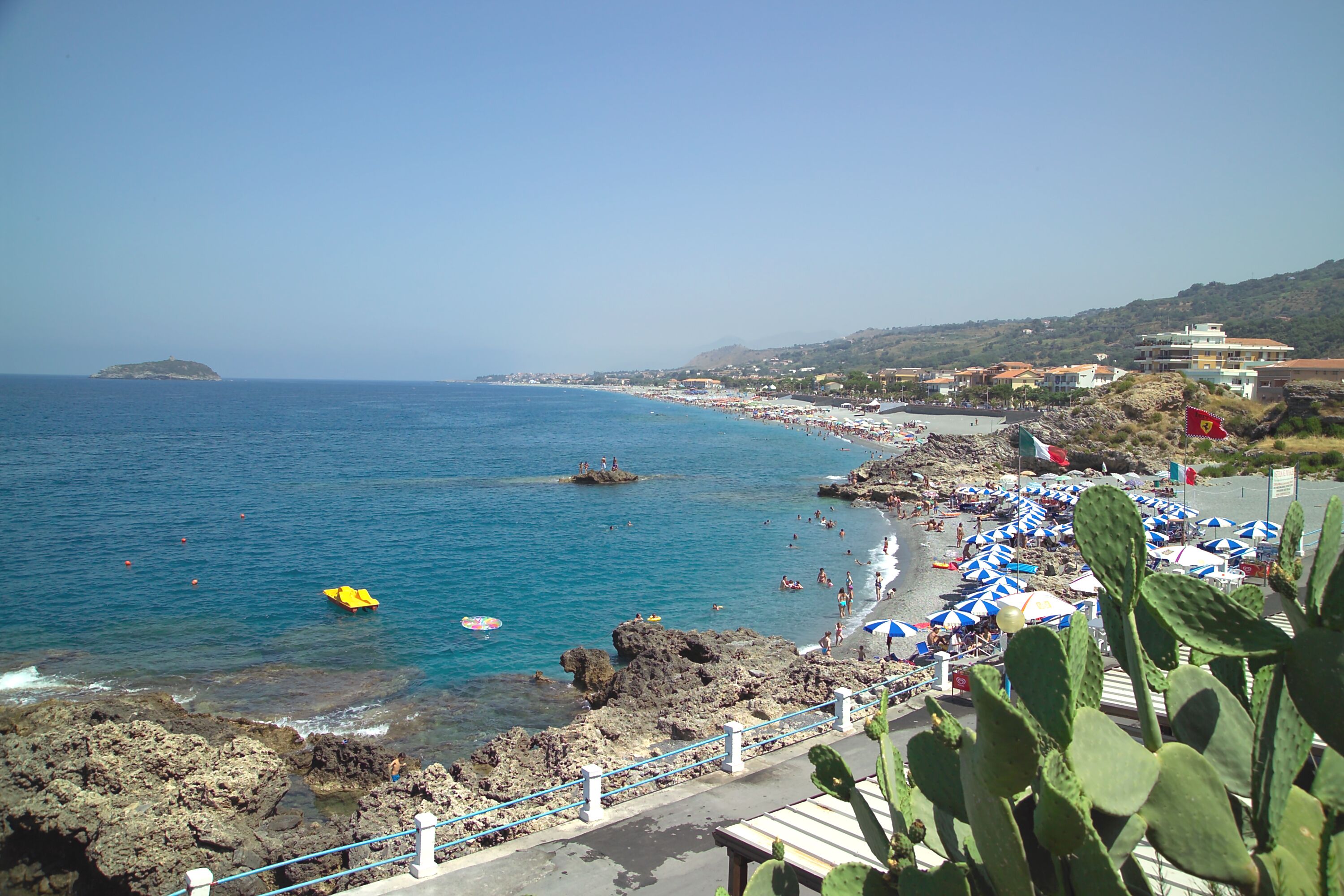 Diamante, Calabria, Italy. Beaches "Spiaggia piccola" and "Spiaggia grande".