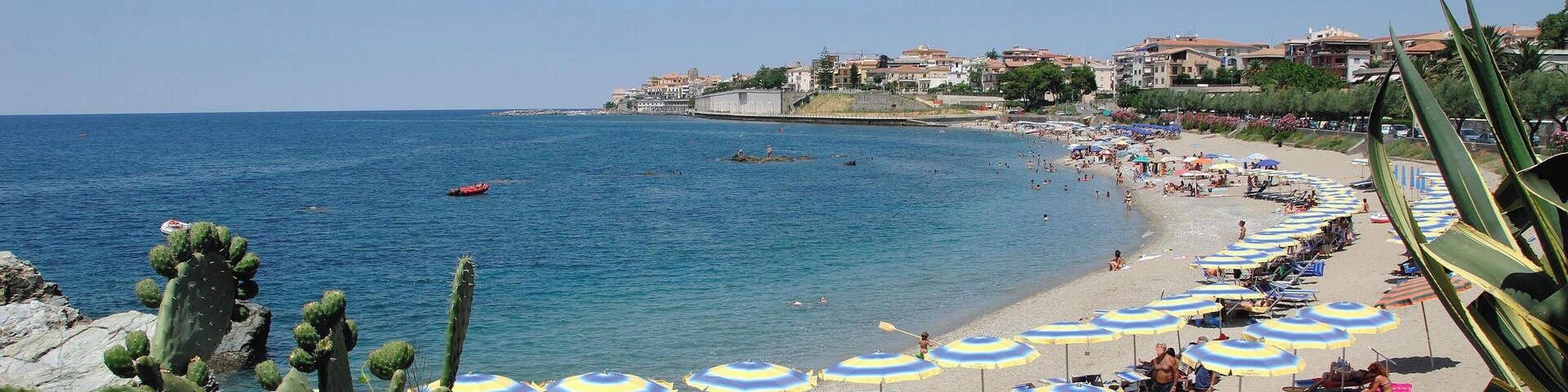 Blue Riviera Beach.Diamante, Calabria, Italy.