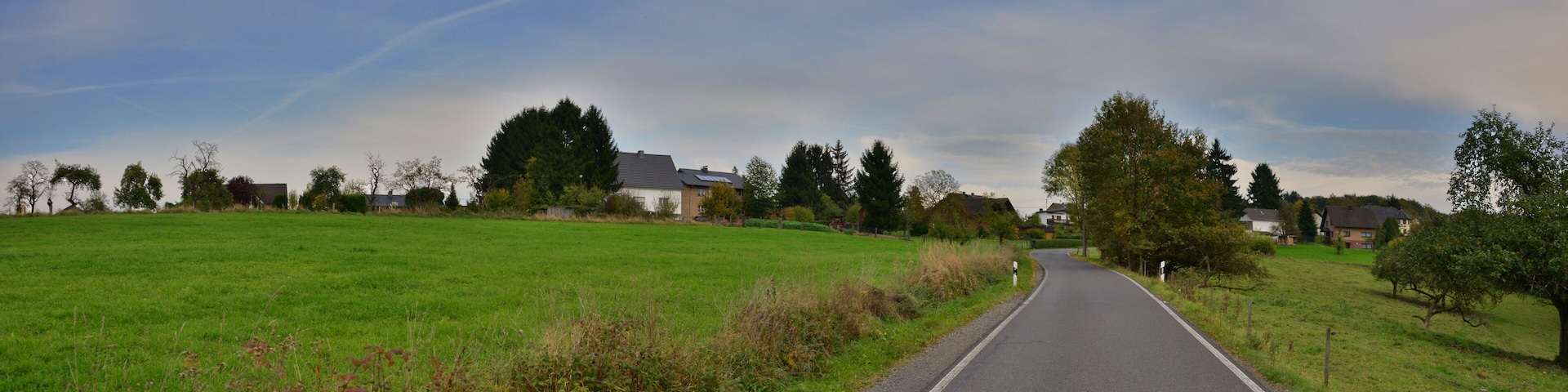 Panorama vom Ortseingang Fußhollen, Ortsteil von Ruppichteroth