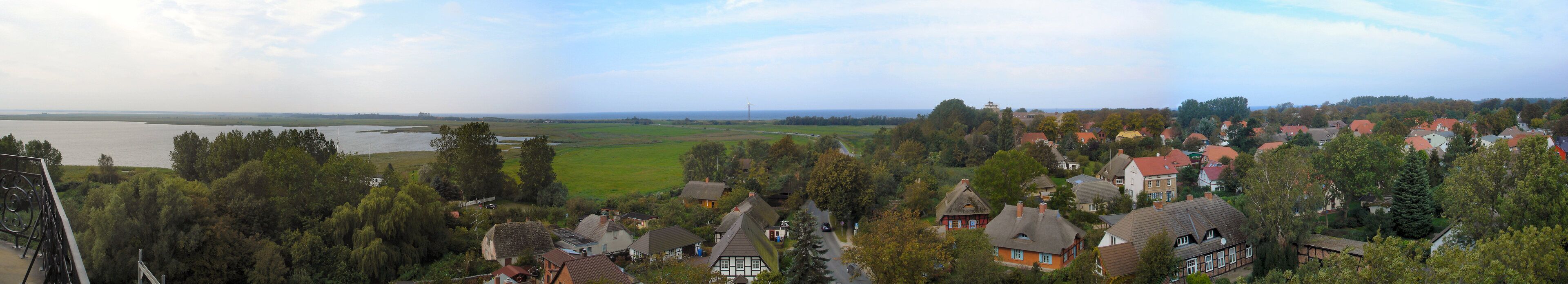 View from the churchtower in Wustrow