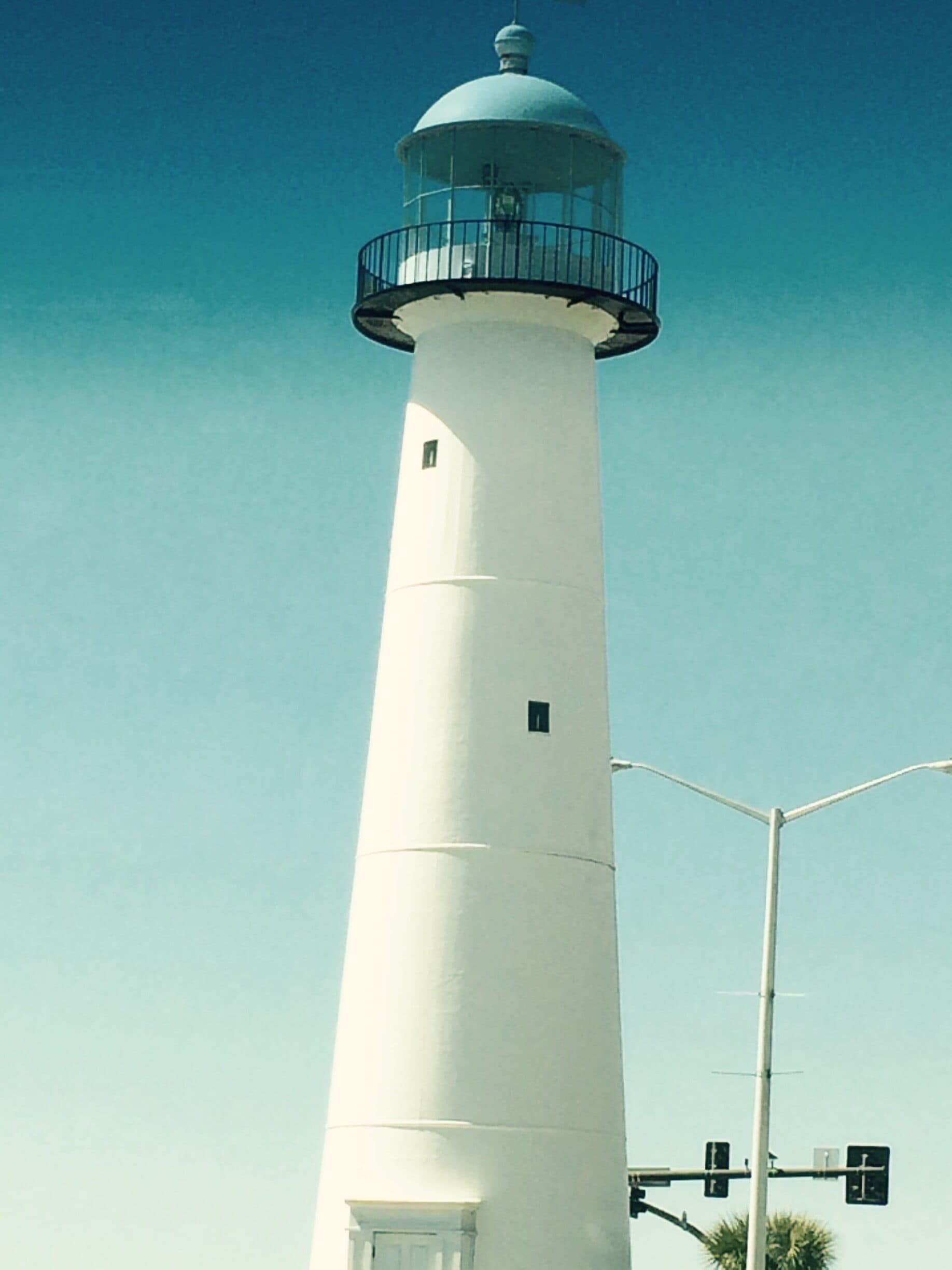 The lighthouse on beach boulevard in Biloxi