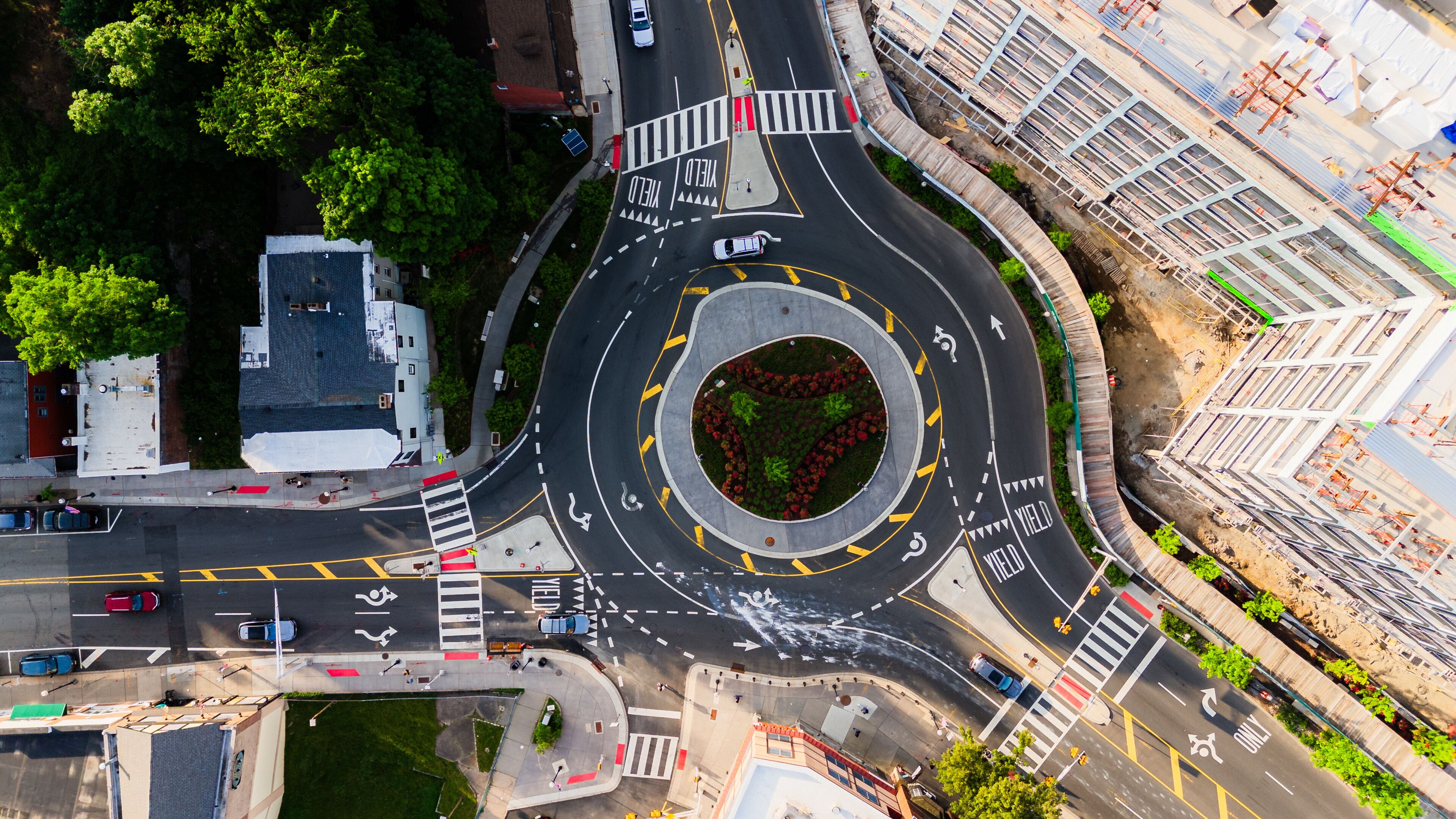 Aerial Drone of Morristown New Jersey Summer 2024