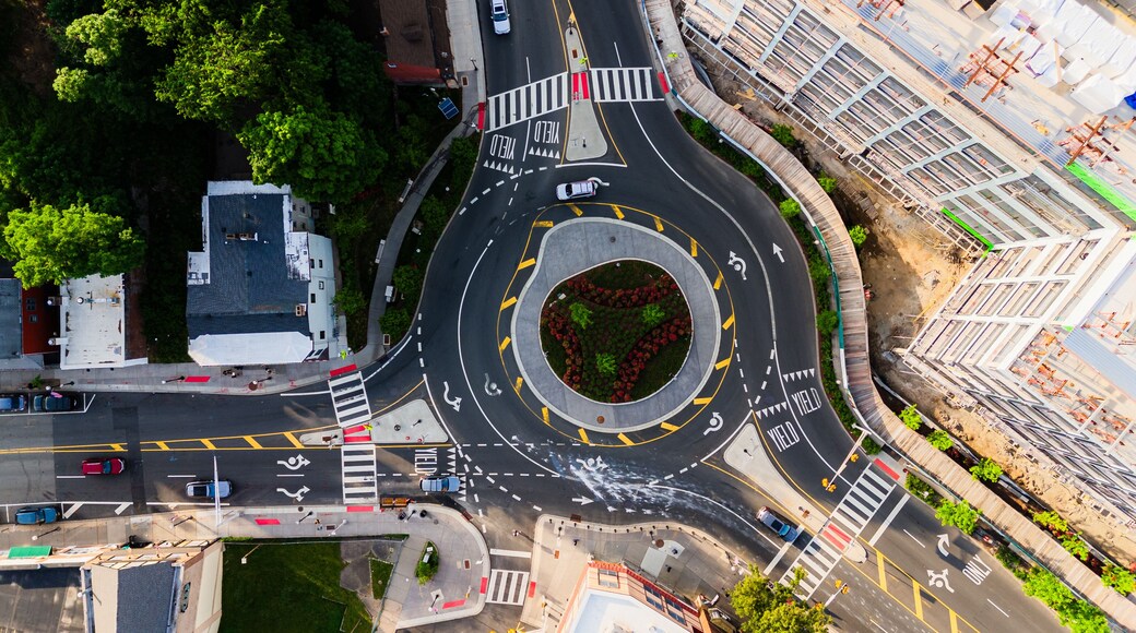 Aerial Drone of Morristown New Jersey Summer 2024