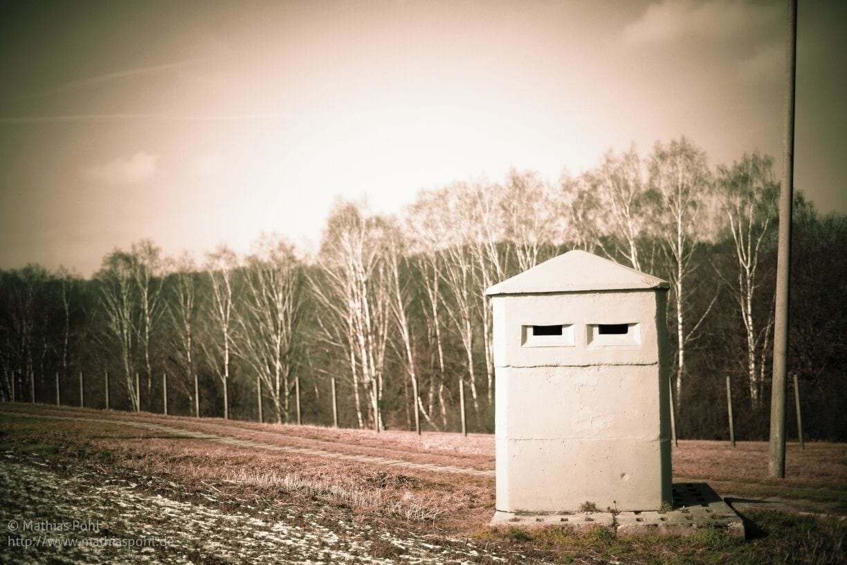 Part #5: Observation Bunkers
These constructions were used by the East German border troops during their patrol along the inner german border and also as surveillance points further into east german territory in the adjacent 500 m protective strip.
In some cases, they were buried underground up to the viewing slits.
