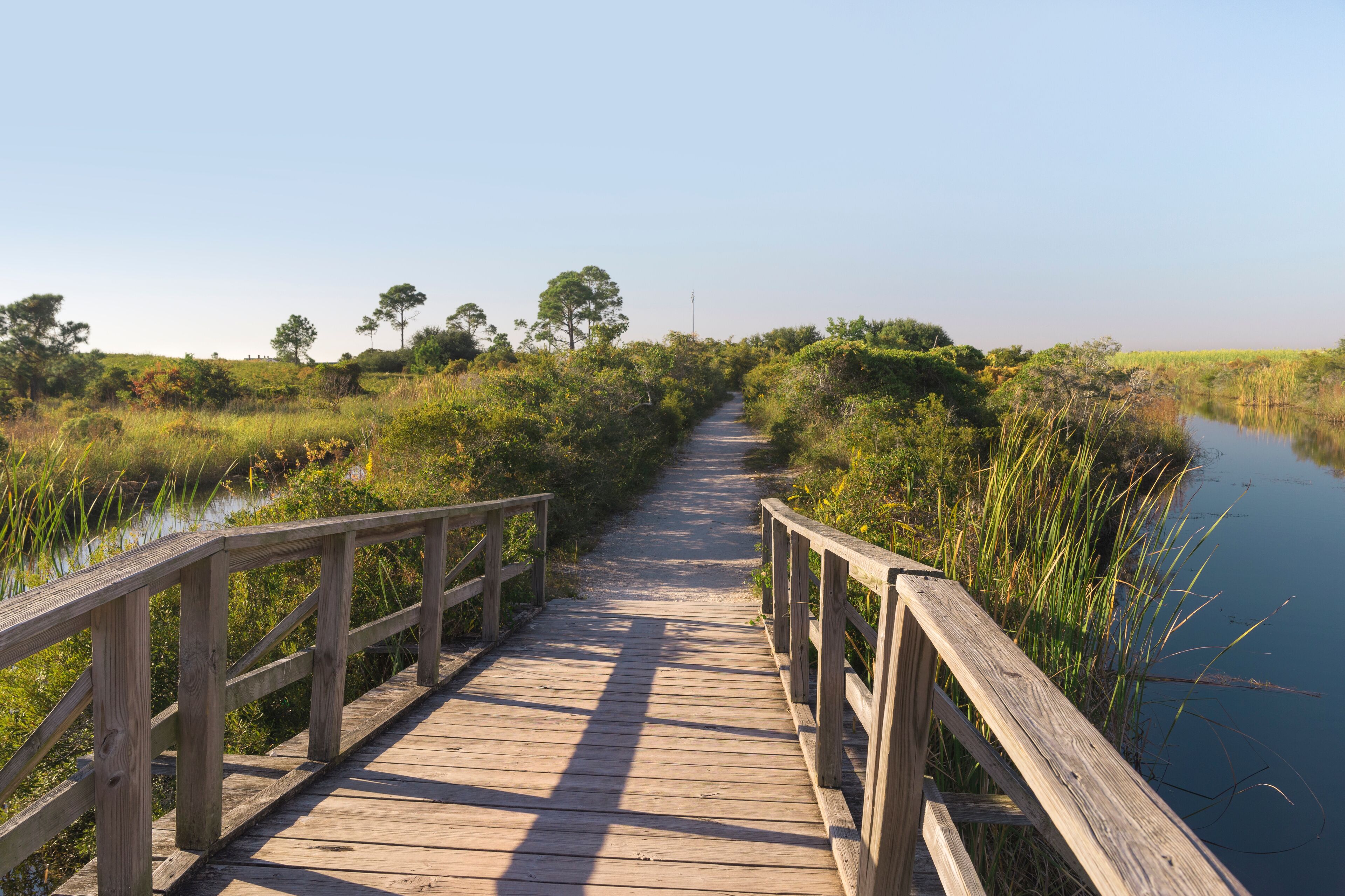 Wooden Footbridge Path at Fort Pickens