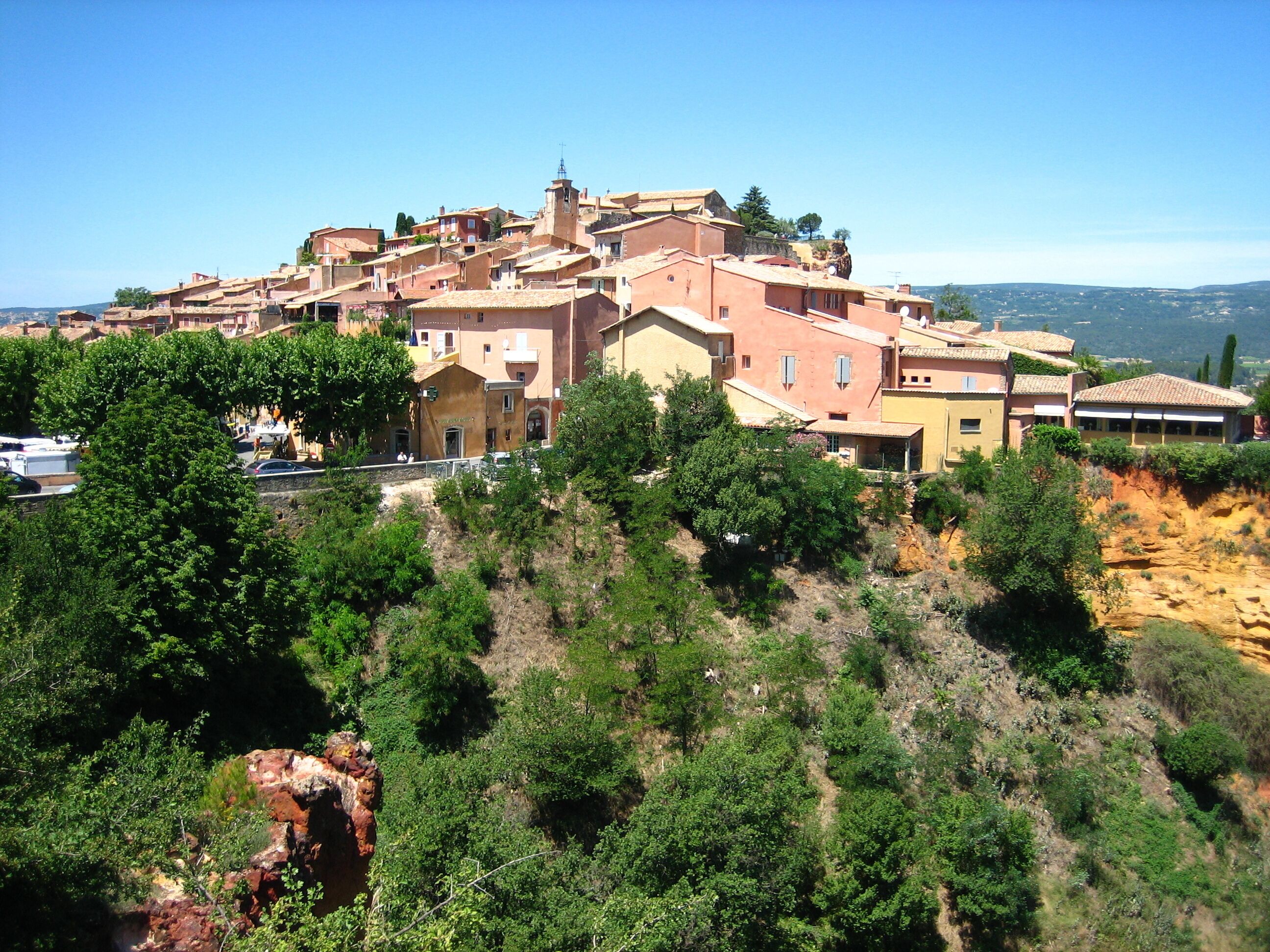 Hilltop town of Roussillon, Provence, France