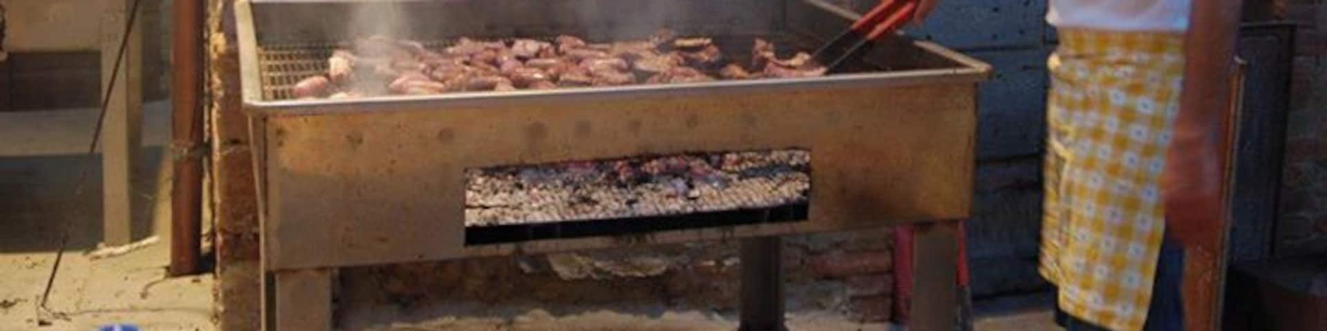 A festa or sagra in a hill town in Tuscany. During the summer months there is almost always a festa happening in a small town or village somewhere in Italy. They are usually based around food, long tables are set up, you pay for what you want to eat, a ticket is given and you go and get your food. Sit at a communal table with mostly locals and enjoy. It doesn't get any better than this. #montisi #tuscany #italy #sagra http://www.acooknotmad.com/2012/07/life-at-pascianella-agriturismo.html #Delicious Photo Challenge