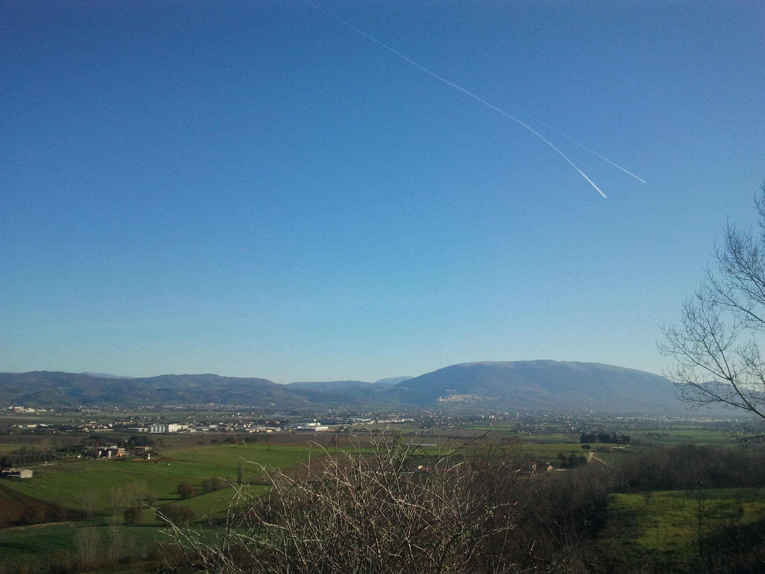 veduta dal cimitero di Brufa