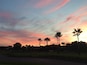 Beautiful sunset at the course