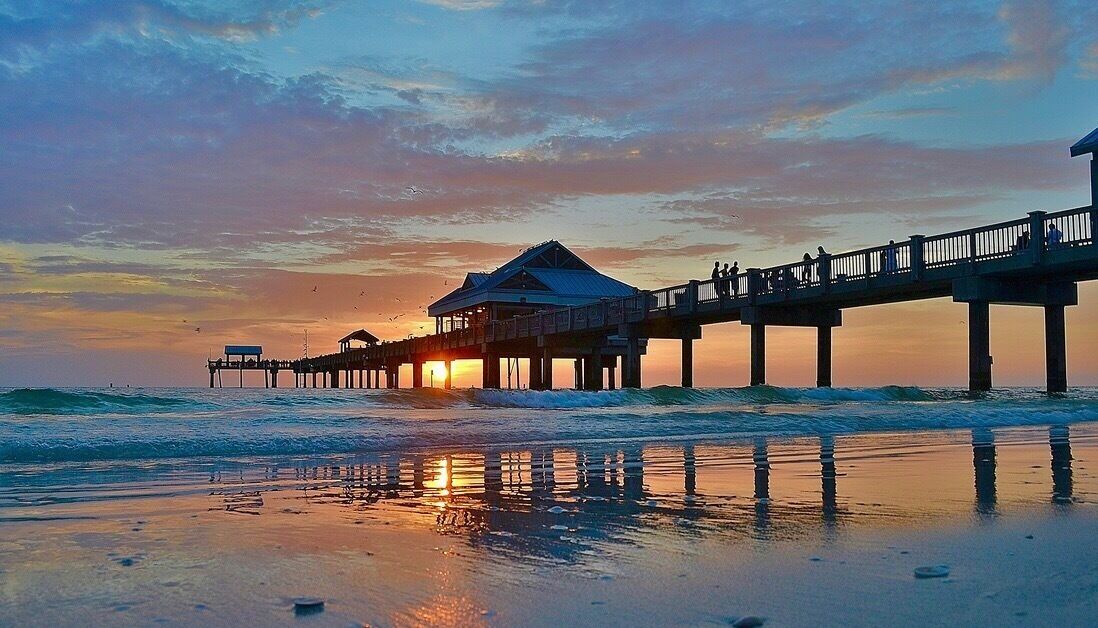 #BeachBound 
Sunset near Clearwater Beach, Florida USA