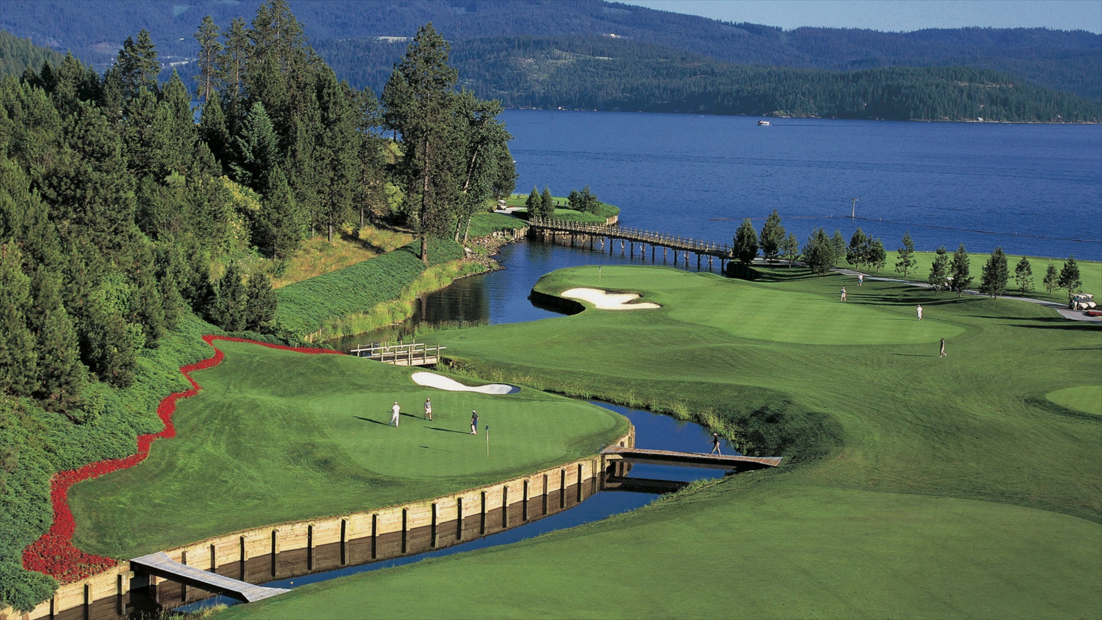 Coeur d\'Alene featuring a park, a lake or waterhole and golf