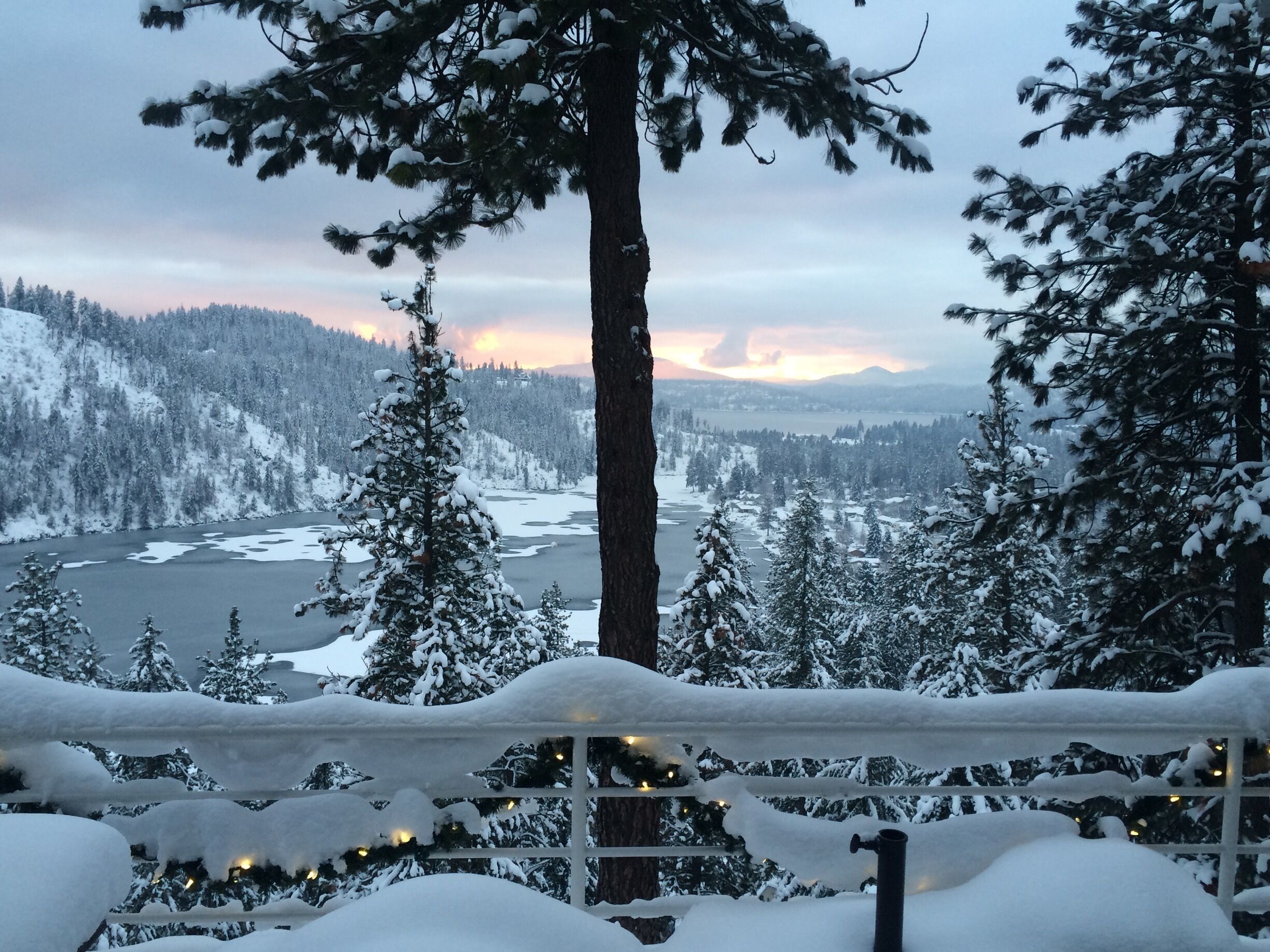 View from Home in Coeur d'Alene ID! #winterwonders 
