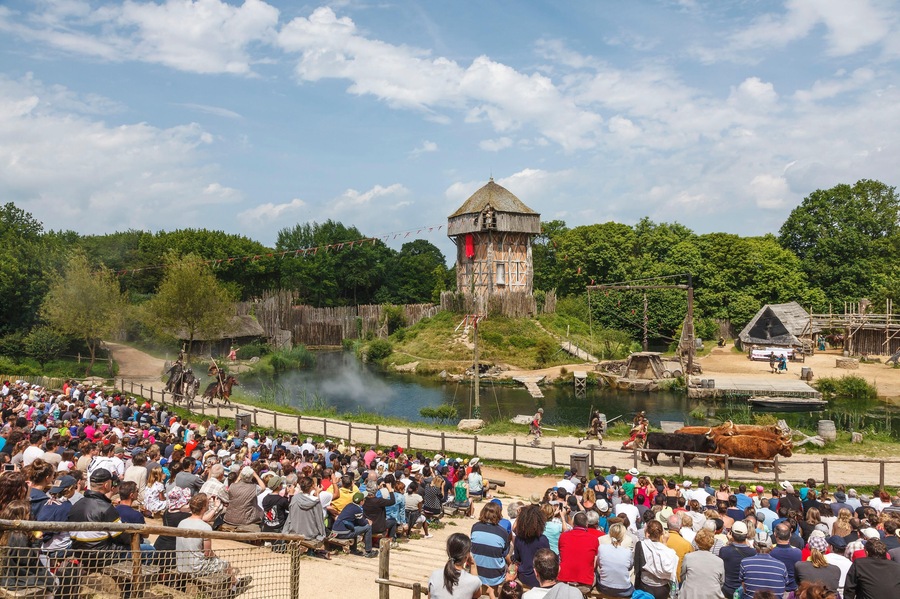 France, Vendee, Les Epesses, Le Puy du Fou historical theme park, the vikings show
