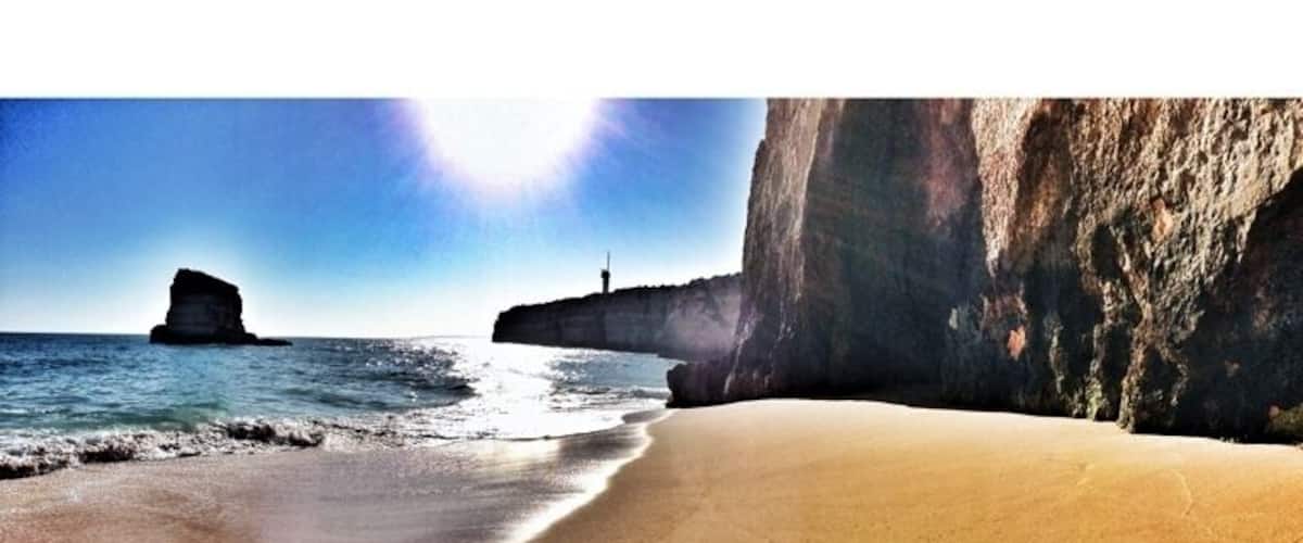 Beautiful beach between Carvoeiro and Ferragudo