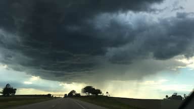 Driving through Iowa and had to stop for this amazing cloud show.
