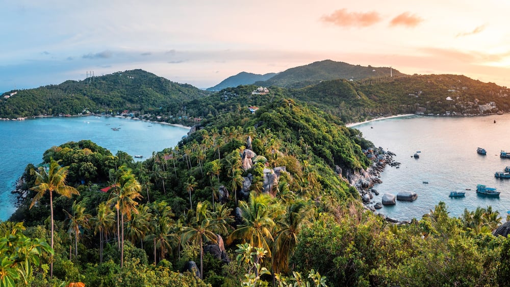 Koh Tao, Jon Suwan Viewpoint in the morning