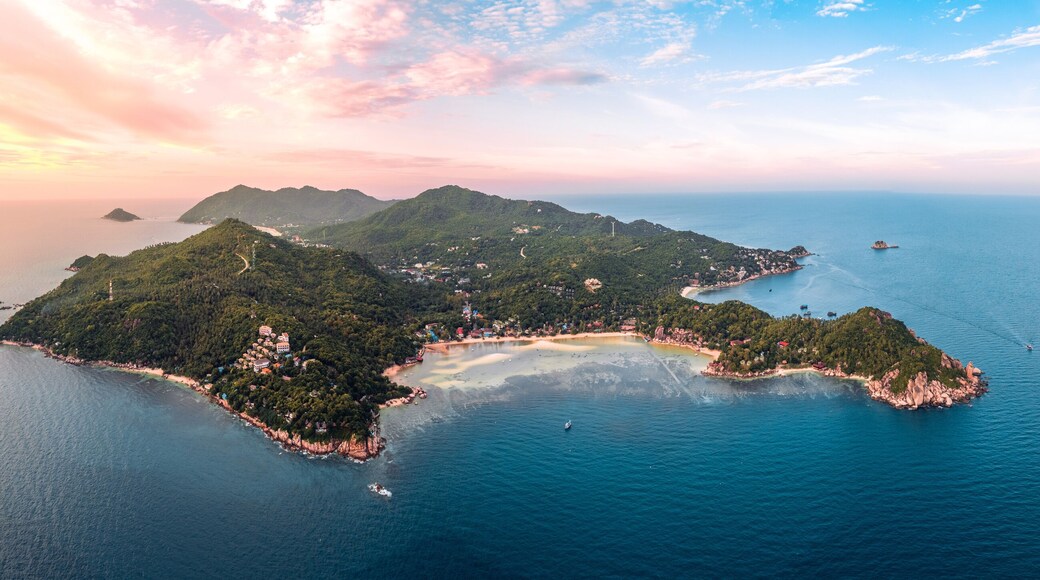 Koh Tao in Thailand,Evening tropical island scenery