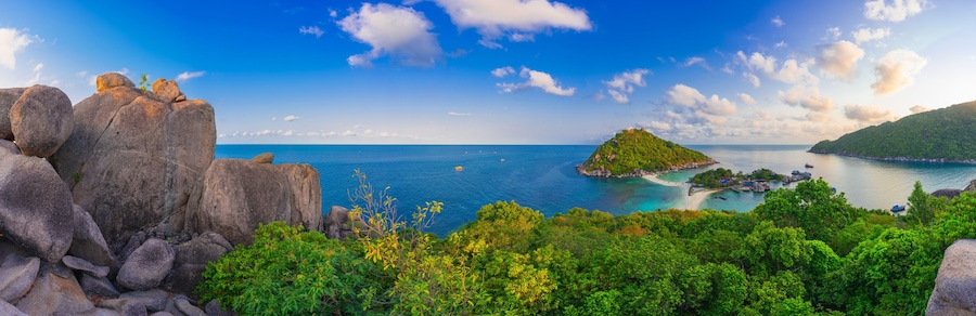 Panorama of Koh nang yuan island,Thailand.