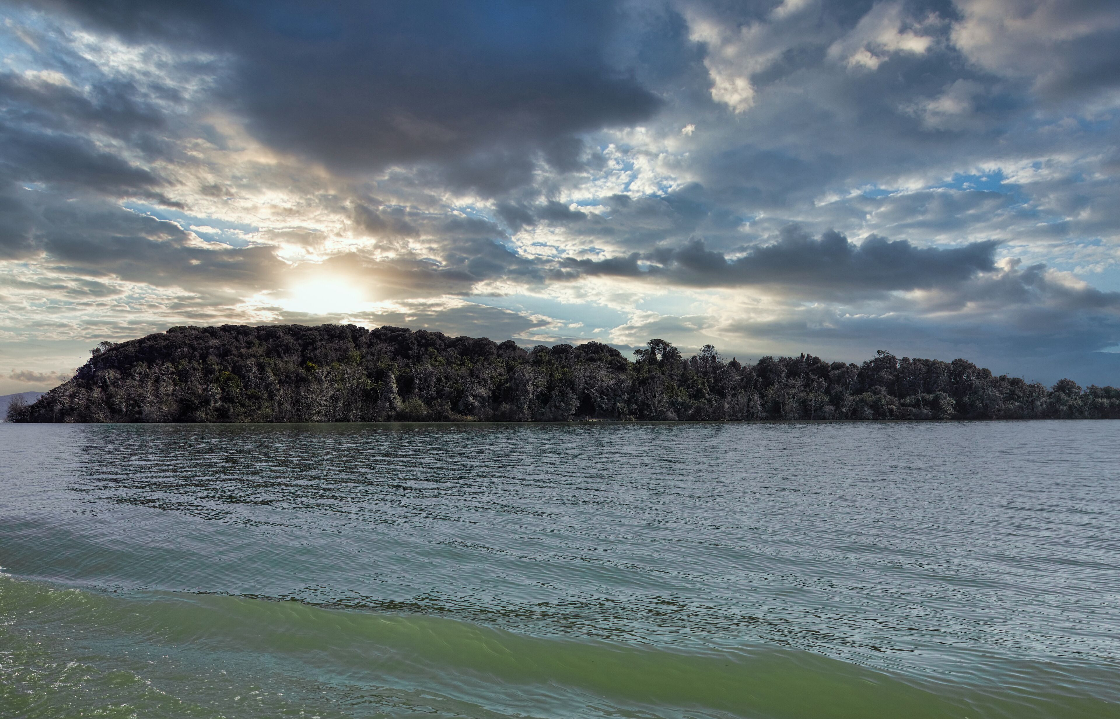 very nice view of isola maggiore in trasimeneno lake
