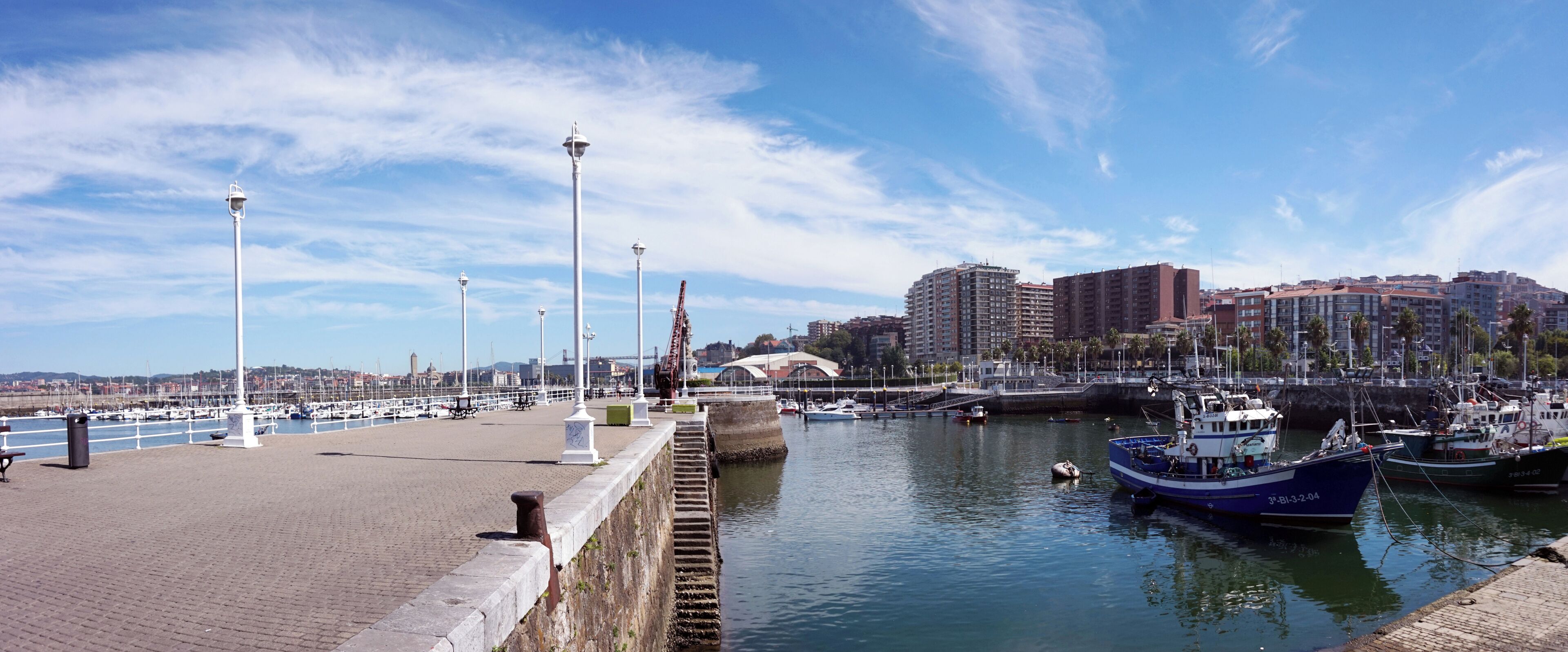 Port in Santurtzi, Spain.